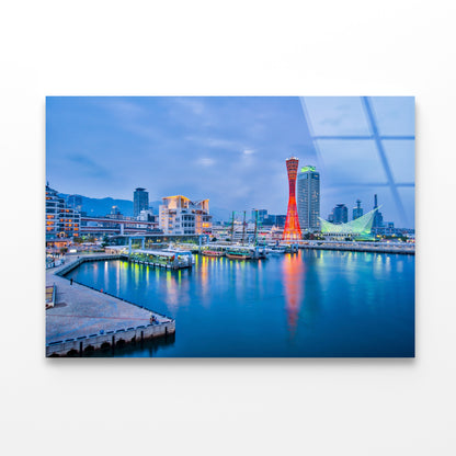 Port Of Kobe in Japan Acrylic Glass Print Tempered Glass Wall Art 100% Made in Australia Ready to Hang - Bella Home Decor