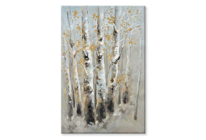 Forest, Autumn Scenery, Tree Trunks Wall Art Limited Edition High Quality Print