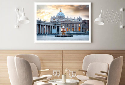 Basilica Di San Pietro, Vatican, Rome, Italy Home Decor Premium Quality Poster Print Choose Your Sizes