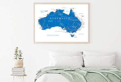 Australia Road Map Home Decor Premium Quality Poster Print Choose Your Sizes