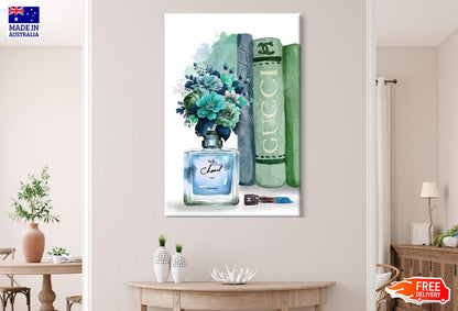 Blue Green Perfume Wall Art Limited Edition High Quality Print