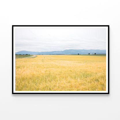 Green Meadows with Mountains Home Decor Premium Quality Poster Print Choose Your Sizes