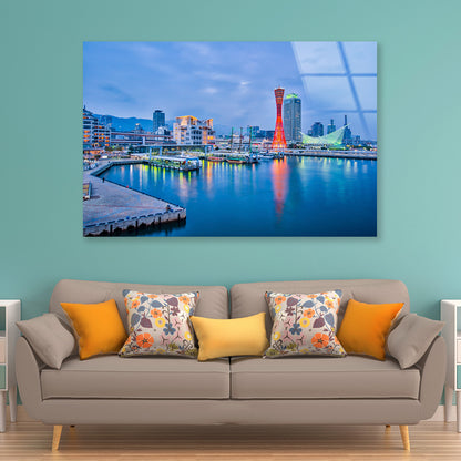 Port Of Kobe in Japan Acrylic Glass Print Tempered Glass Wall Art 100% Made in Australia Ready to Hang - Bella Home Decor