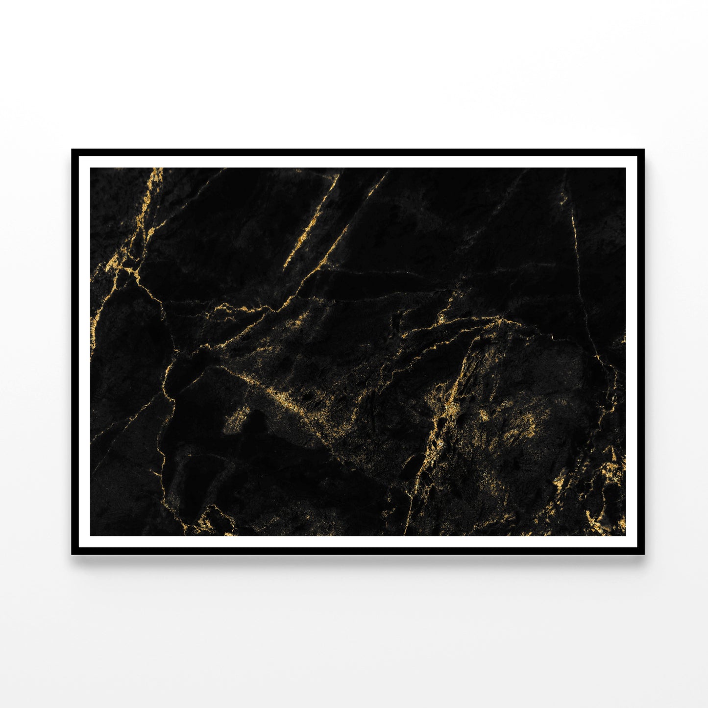 Black And Gold Marble Texture Home Decor Premium Quality Poster Print Choose Your Sizes - Bella Home Decor