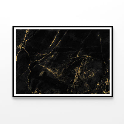 Black And Gold Marble Texture Home Decor Premium Quality Poster Print Choose Your Sizes - Bella Home Decor