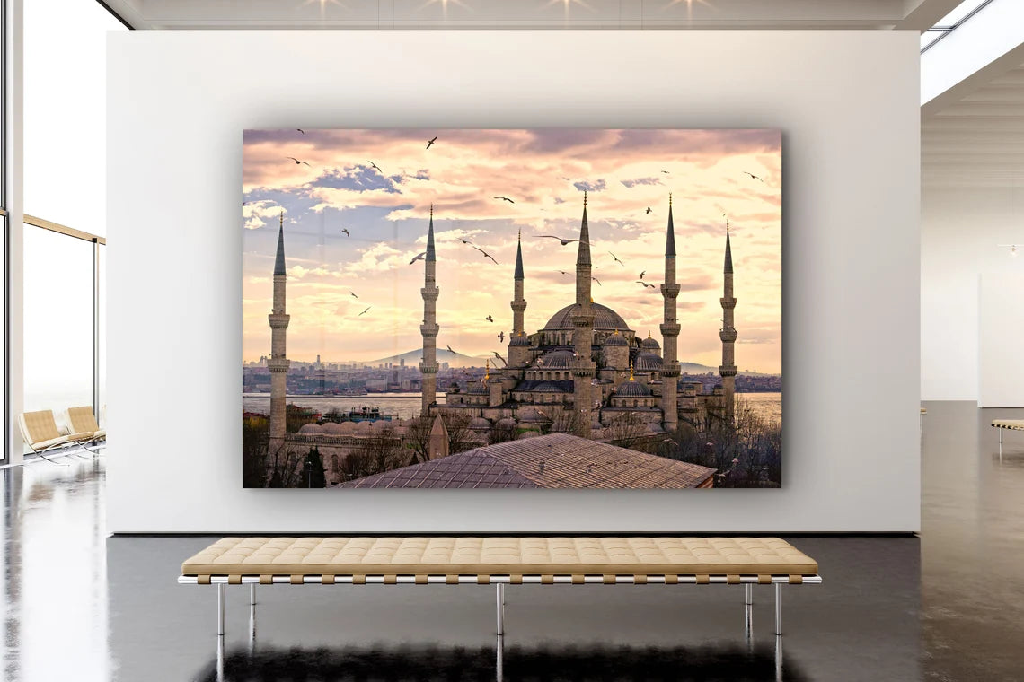 Blue Mosque Istanbul UV Direct Aluminum Print Australian Made Quality