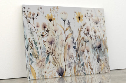Group of Flowers in a Garden Acrylic Glass Print Tempered Glass Wall Art 100% Made in Australia Ready to Hang - Bella Home Decor