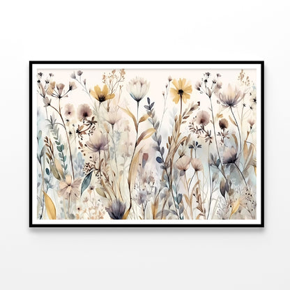 Group of Flowers in a Garden Home Decor Premium Quality Poster Print Choose Your Sizes