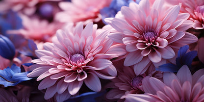 Fresh Floral Pink Chrysanthemum Wall Art Canvas Office Home Framed 120x60cm