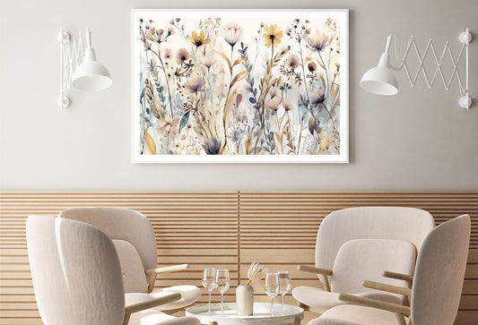 Group of Flowers in a Garden Home Decor Premium Quality Poster Print Choose Your Sizes