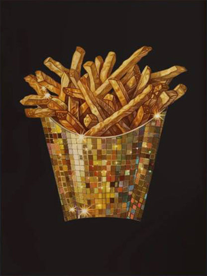 Retro French Fries Stylish Light Ball Painting Fashion Home Decor Premium Quality Poster Print Choose Your Sizes - Bella Home Decor