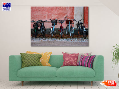 Parked Vintage Helsinki Bicycle Print 100% Australian Made - Bella Home Decor