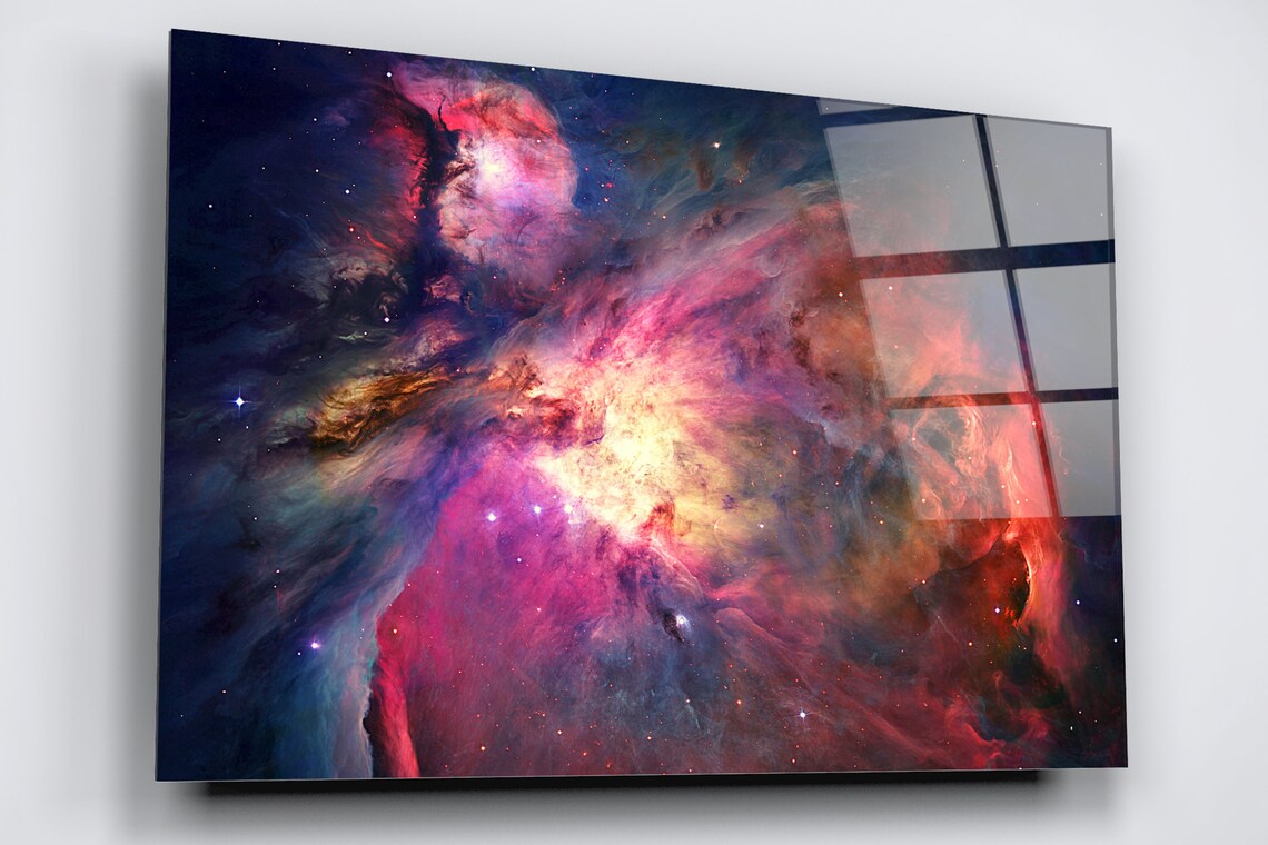 Orion Nebula Acrylic Glass Print Tempered Glass Wall Art 100% Made in Australia Ready to Hang