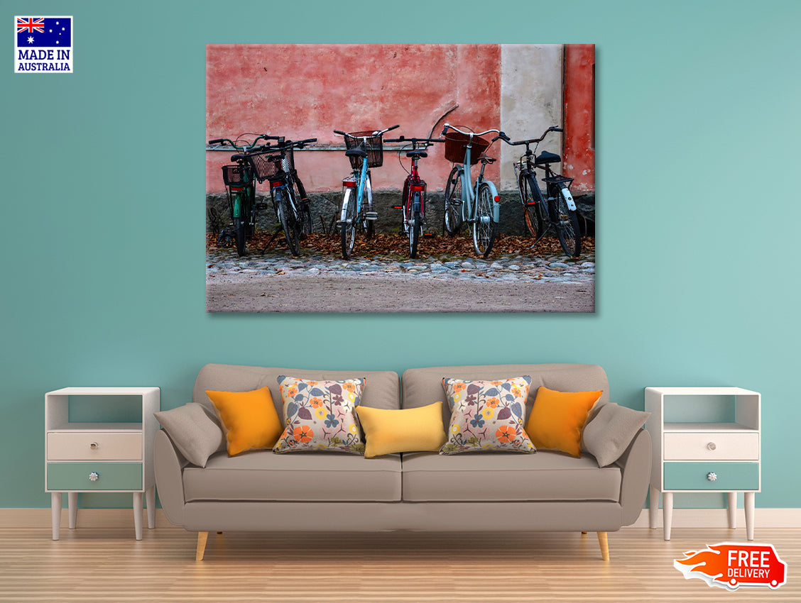 Parked Vintage Helsinki Bicycle Print 100% Australian Made - Bella Home Decor