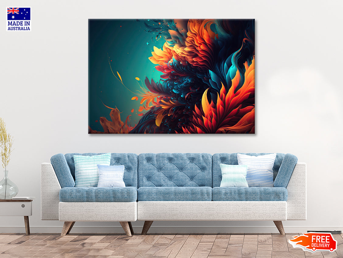 A Reef Underwater Pattern Print 100% Australian Made - Bella Home Decor