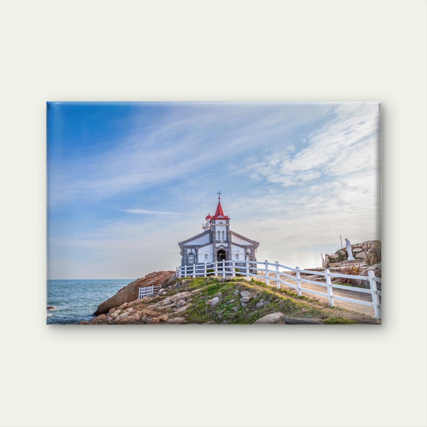 Jukseong Dream Korea Coastal Church Beach Wall Art Decor 100% Australian Made