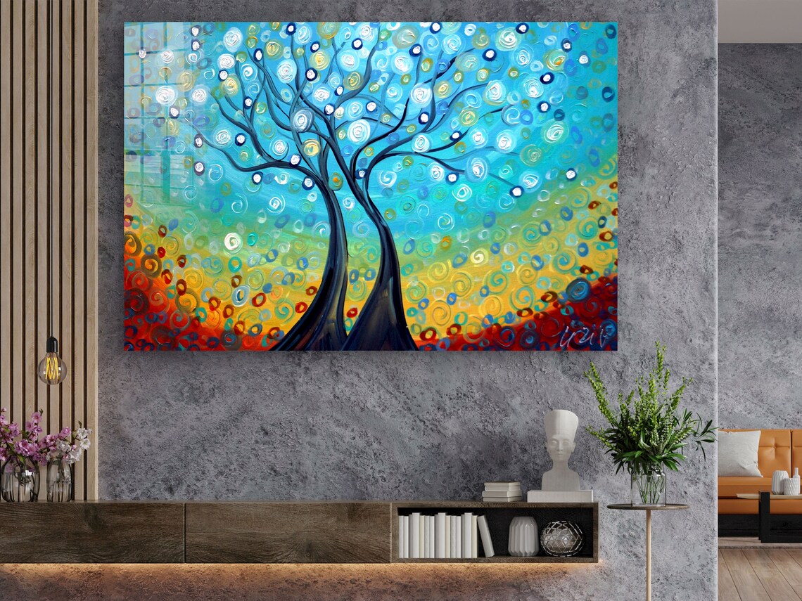 Colorful Tree Digital UV Direct Aluminum Print Australian Made Quality