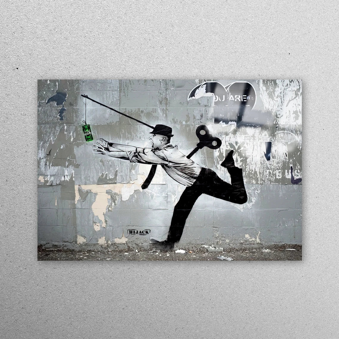 Money Graffiti Hijack Painting Acrylic Glass Print Tempered Glass Wall Art 100% Made in Australia Ready to Hang