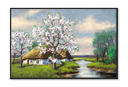 Ukrainian Spring Oil Painting Wall Art Limited Edition High Quality Print Canvas Box Framed Black