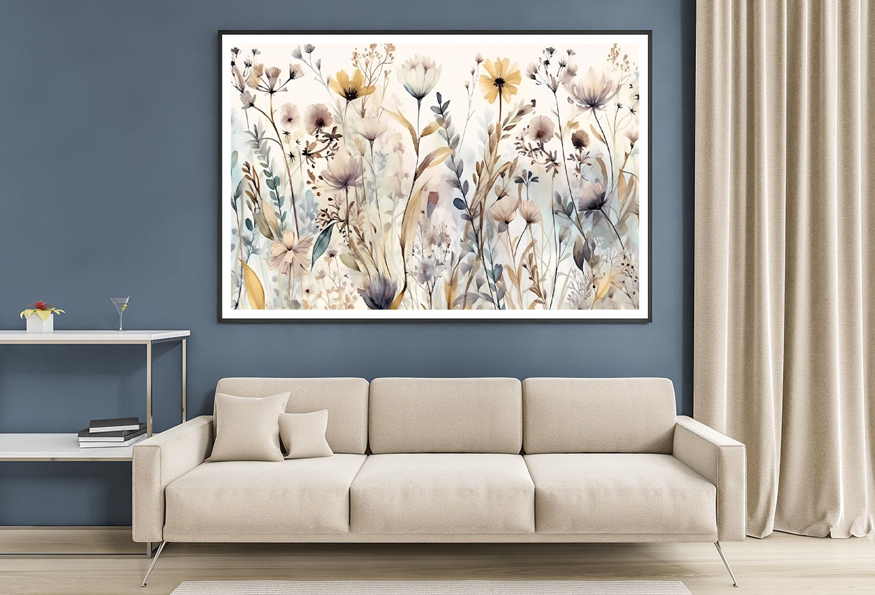 Group of Flowers in a Garden Home Decor Premium Quality Poster Print Choose Your Sizes