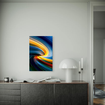 Vibrant Colors And Motion Blur Metal Print Ready to Hang - Bella Home Decor