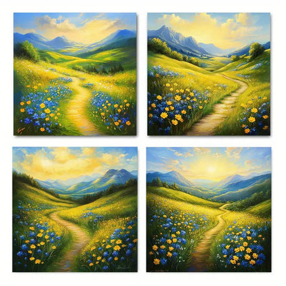 4pcs  Nature picture quality texture VH   Wall Art Canvas Framed