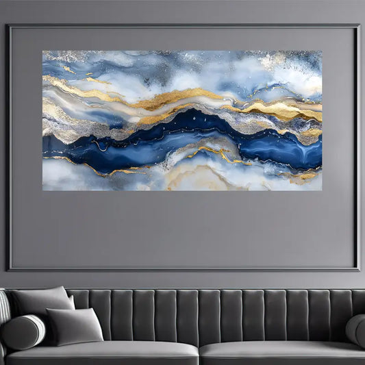 Abstract Modern Fluid Painting Wall Art wall canvas office home room framed 120x60cm