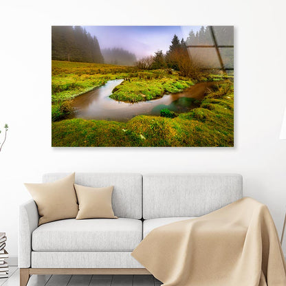 Creek in the Valley Acrylic Glass Print Tempered Glass Wall Art 100% Made in Australia Ready to Hang