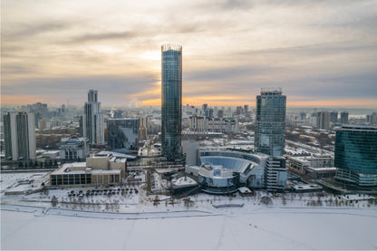 Yekaterinburg Cityscape In Winter Home Decor Premium Quality Poster Print Choose Your Sizes