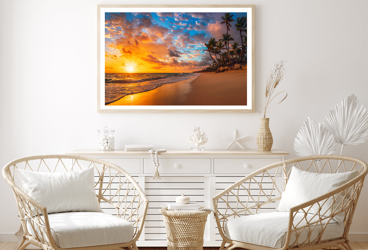 View of Paradise Tropical Island Beach Home Decor Premium Quality Poster Print Choose Your Sizes - Bella Home Decor