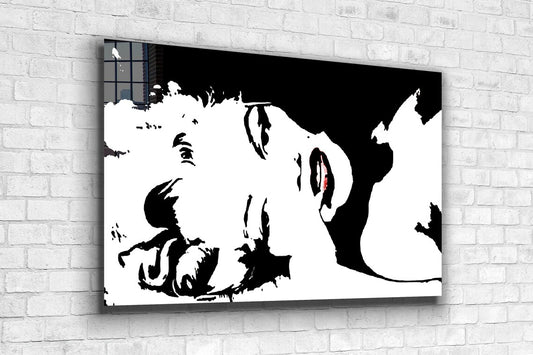 Abstract Woman B&W Art UV Direct Aluminum Print Australian Made Quality