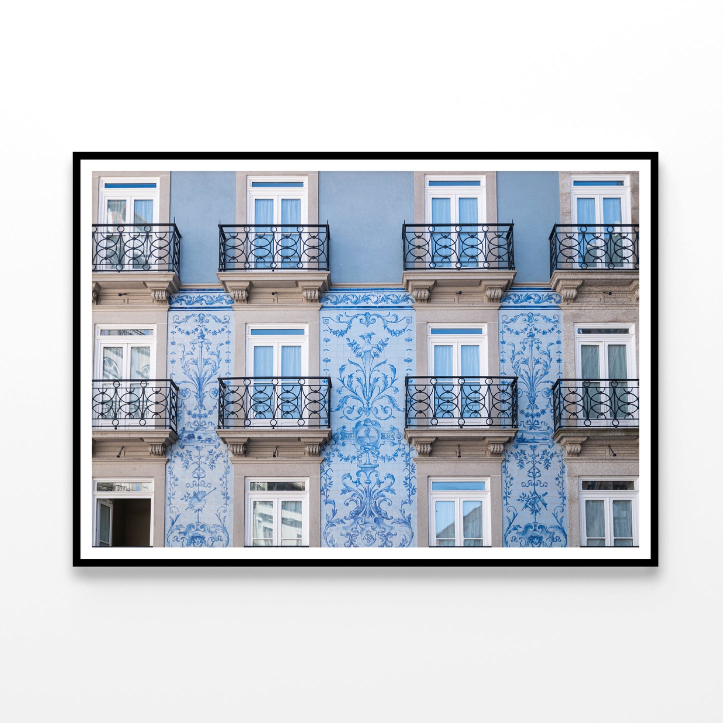 Building With Many Windows in a Balcony Home Decor Premium Quality Poster Print Choose Your Sizes