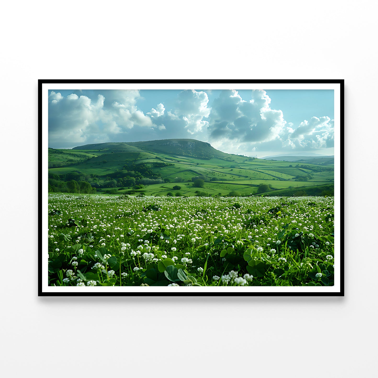 Field with Blue Sky View Home Decor Premium Quality Poster Print Choose Your Sizes