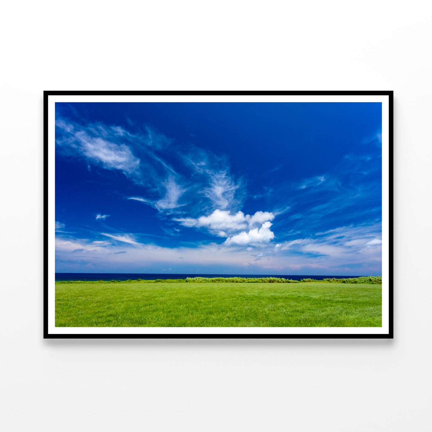 Coastline and Grassland Home Decor Premium Quality Poster Print Choose Your Sizes