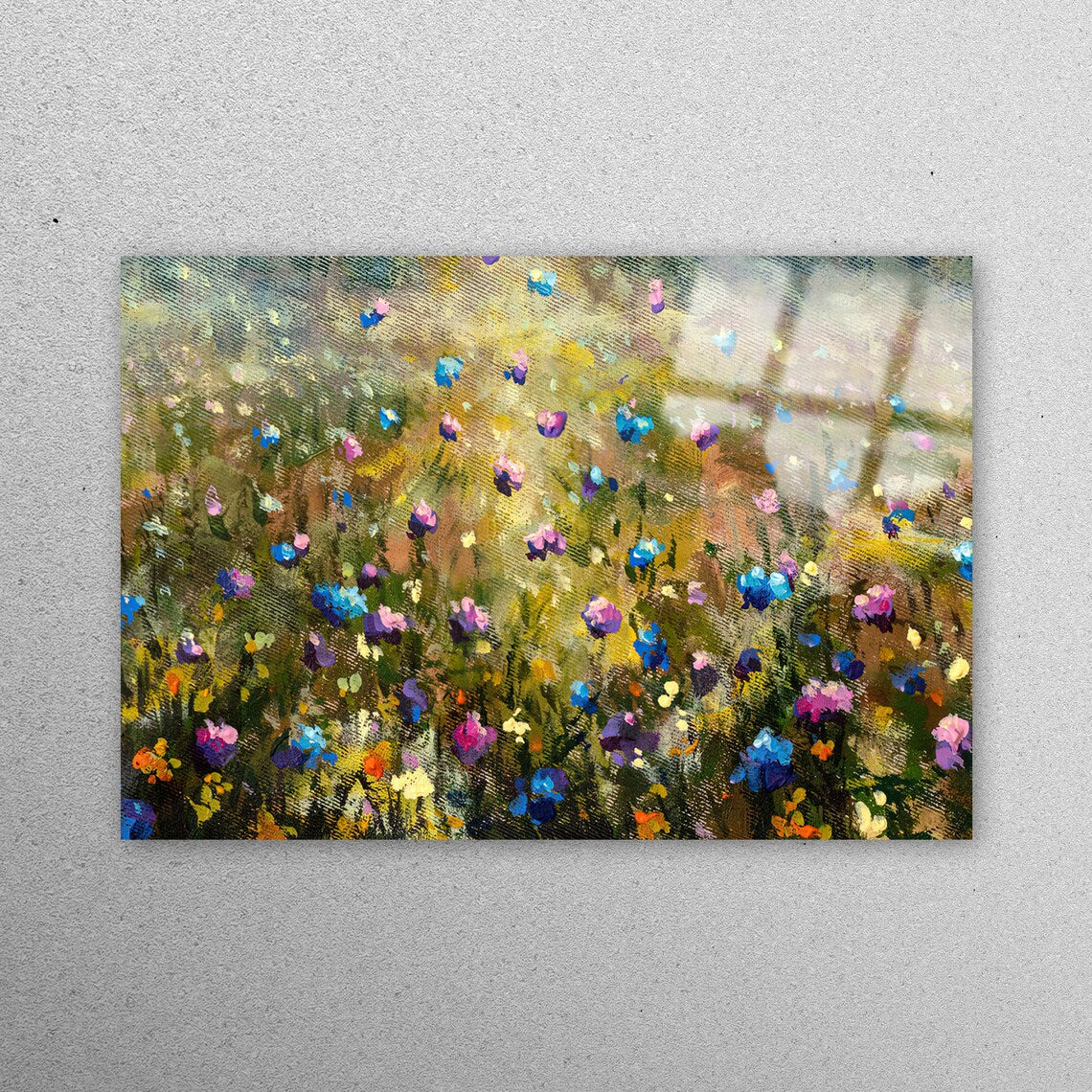 Wildflower Field Acrylic Glass Print Tempered Glass Wall Art 100% Made in Australia Ready to Hang