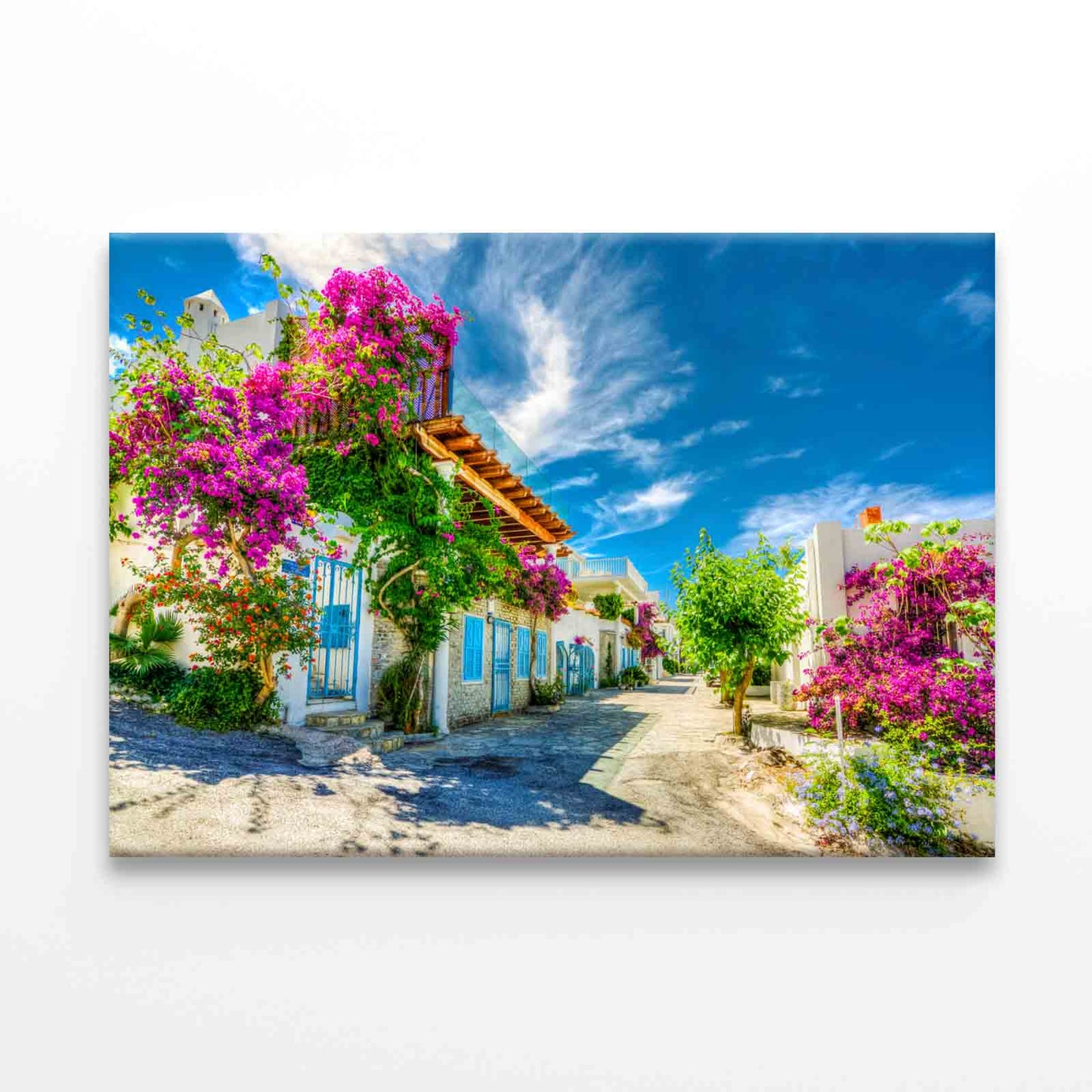 Bodrum Street View, Turkey (HDR) Wall Art Decor 100% Australian Made - Bella Home Decor