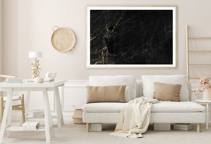 Luxury Black and Gold Marble Art Home Decor Premium Quality Poster Print Choose Your Sizes - Bella Home Decor