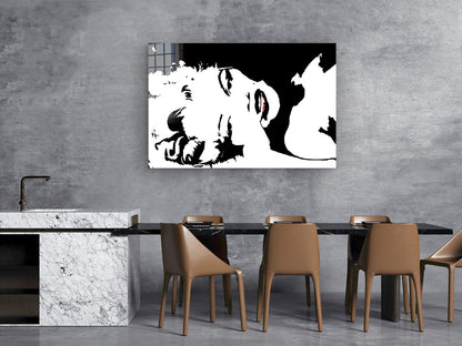 Abstract Woman B&W Art UV Direct Aluminum Print Australian Made Quality