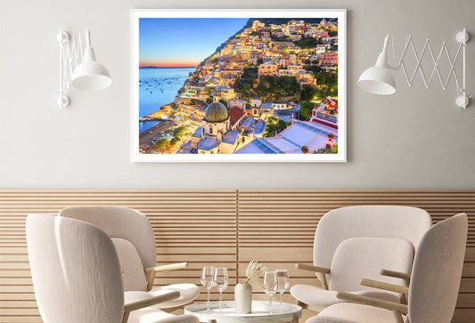 Light Up Amalfi Coast with Sky Home Decor Premium Quality Poster Print Choose Your Sizes - Bella Home Decor