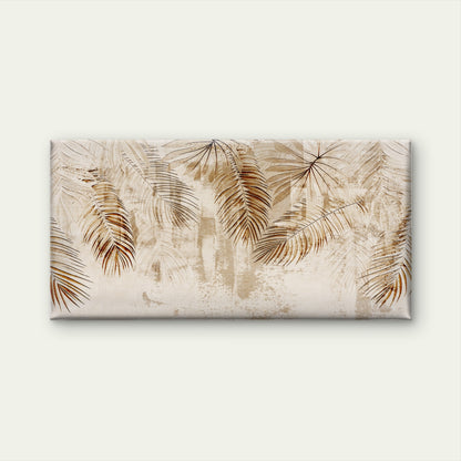 Morocco Beige Palm Shadow Wall Art Canvas Office Home Room Framed 120x60cm