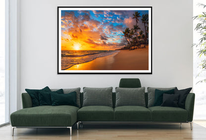 View of Paradise Tropical Island Beach Home Decor Premium Quality Poster Print Choose Your Sizes - Bella Home Decor