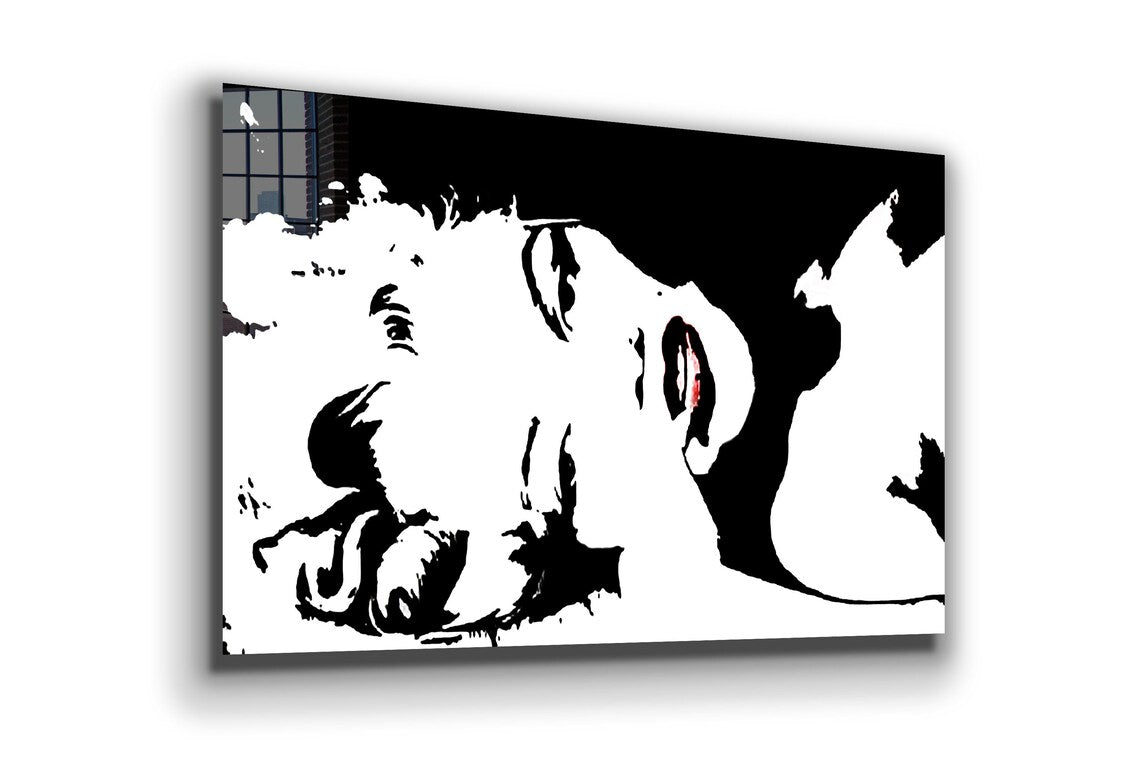 Abstract Woman B&W Art UV Direct Aluminum Print Australian Made Quality