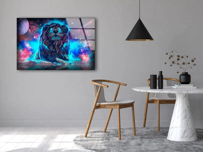 Lion Abstract Design UV Direct Aluminum Print Australian Made Quality