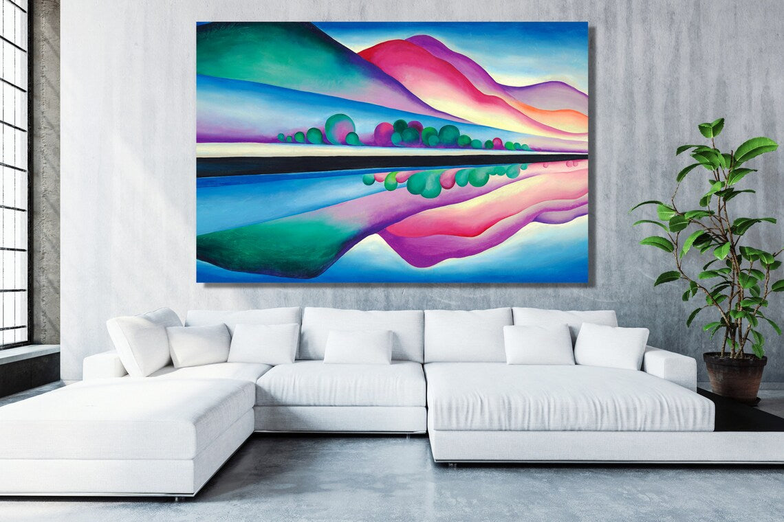 Georgia O'Keefe, Lake George Acrylic Glass Print Tempered Glass Wall Art 100% Made in Australia Ready to Hang