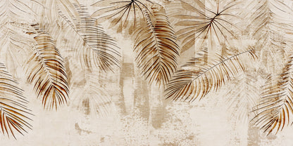 Morocco Beige Palm Shadow Wall Art Canvas Office Home Room Framed 120x60cm