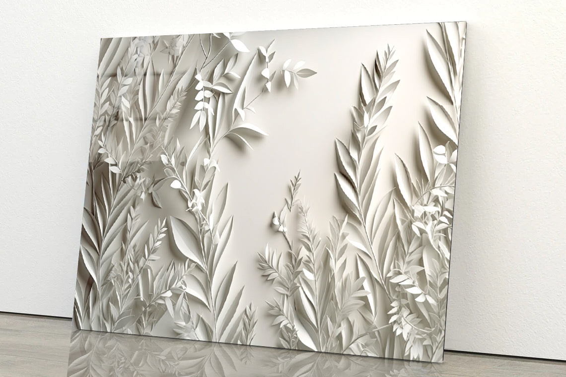 Close-Up of a Plants Acrylic Glass Print Tempered Glass Wall Art 100% Made in Australia Ready to Hang - Bella Home Decor