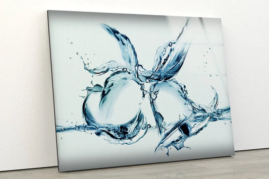 Water Splash Design UV Direct Aluminum Print Australian Made Quality