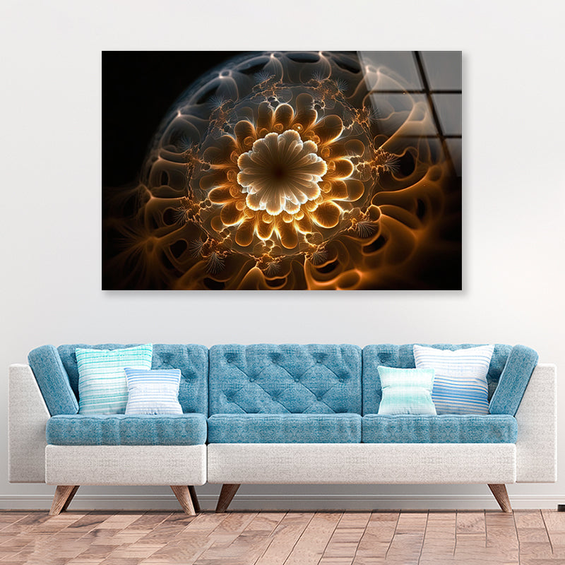 Close-Up of a Sea Creature Acrylic Glass Print Tempered Glass Wall Art 100% Made in Australia Ready to Hang - Bella Home Decor