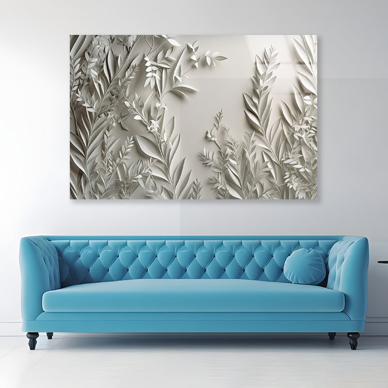 Close-Up of a Plants Acrylic Glass Print Tempered Glass Wall Art 100% Made in Australia Ready to Hang - Bella Home Decor