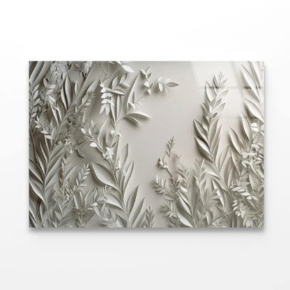Close-Up of a Plants Acrylic Glass Print Tempered Glass Wall Art 100% Made in Australia Ready to Hang - Bella Home Decor